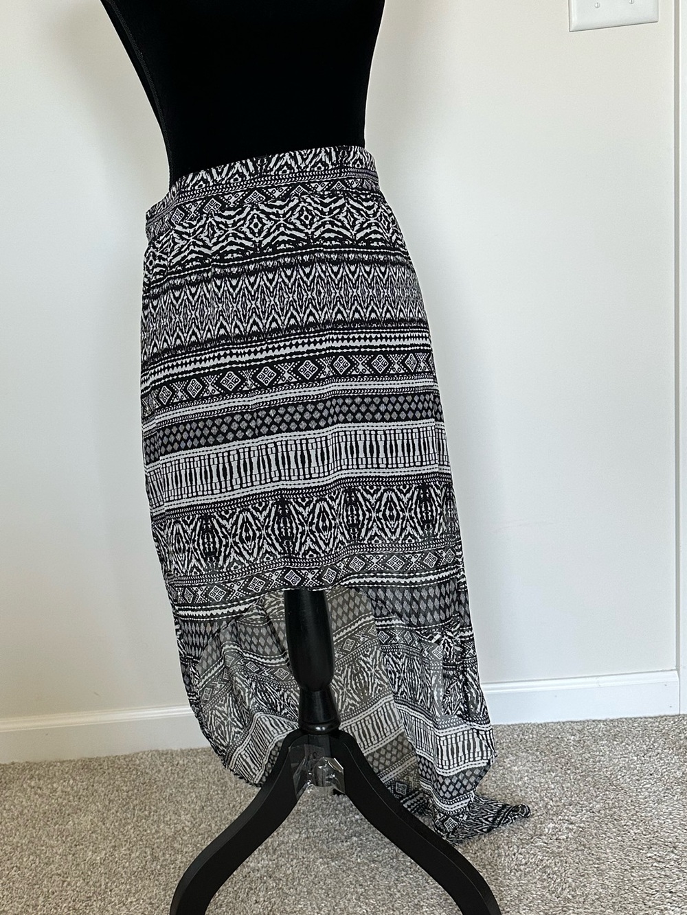 Women’s Maurice’s‎ Bohemian Tribal High-Low Maxi Skirt-Size M
